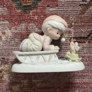 Precious moments “bringing you a merry Christmas”